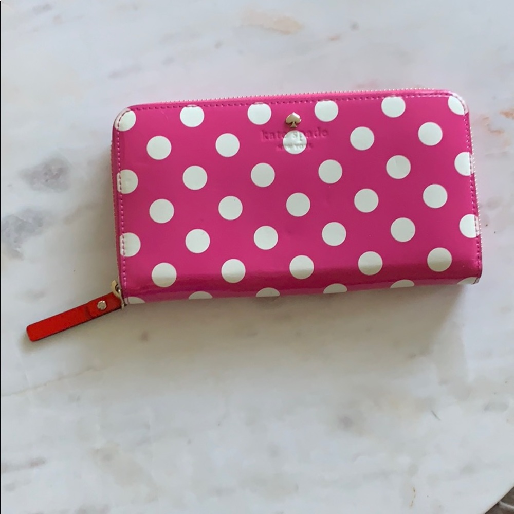 kate spade polka dot wallet